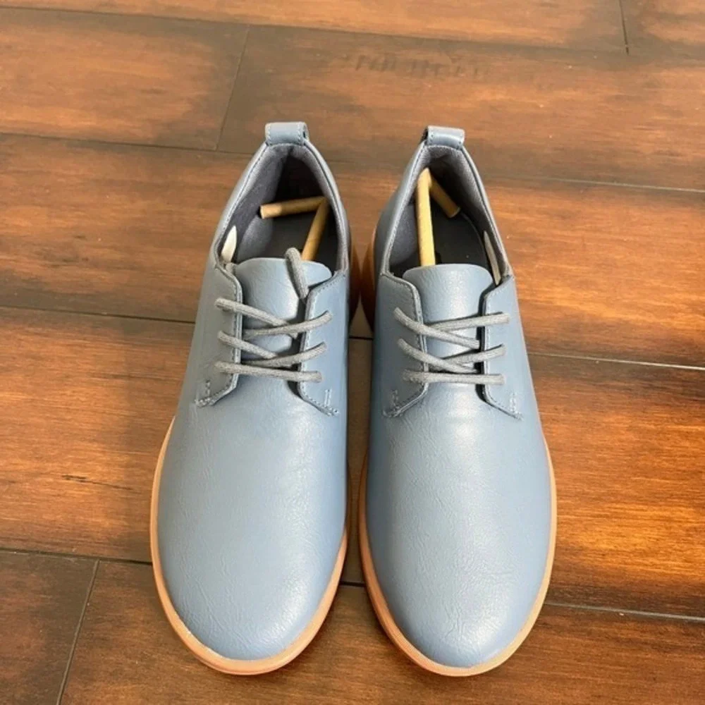 Ponto Women's The Pacific Leather Sneakers Water Repellent  Blue size‎ 7 New